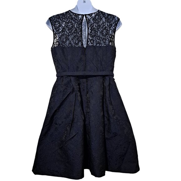 City Chic Ornate Dress - Black and Navy Size 18/M NWT - Picture 9 of 15